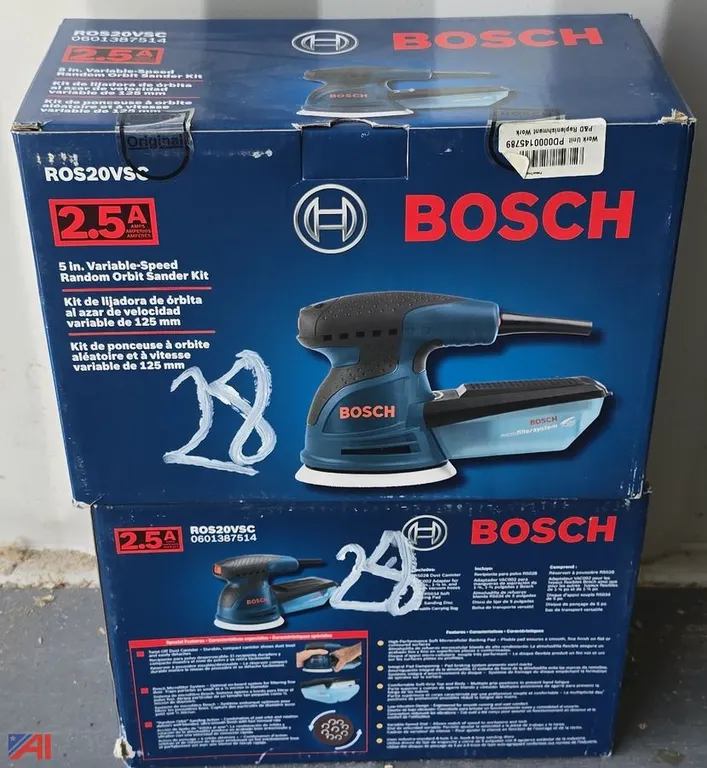(2) Bosch Orbital Sanders