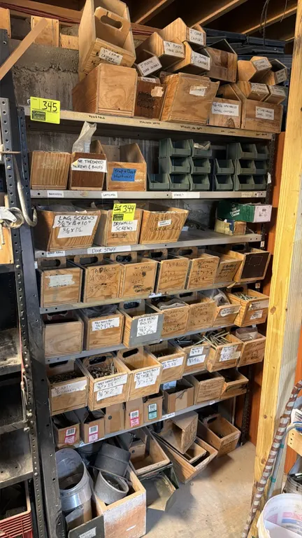 4'L of metal light-duty shelving. Dimensions: 4'L x 1'W x 6'H. Features multi-tier metal shelves. Contents not included.