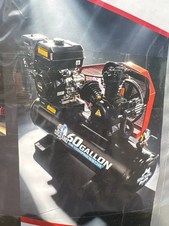 SDLANCH S60GAL air compressor. New in crate. Unopened.