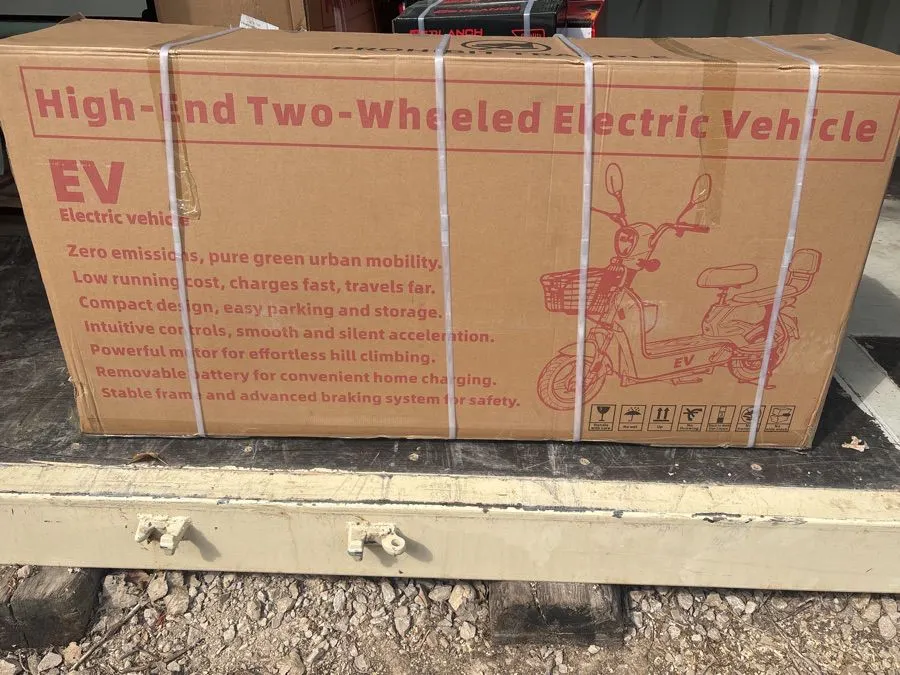 SDLANCH new in box, unassembled, two wheel electric scooter vehicle, White.