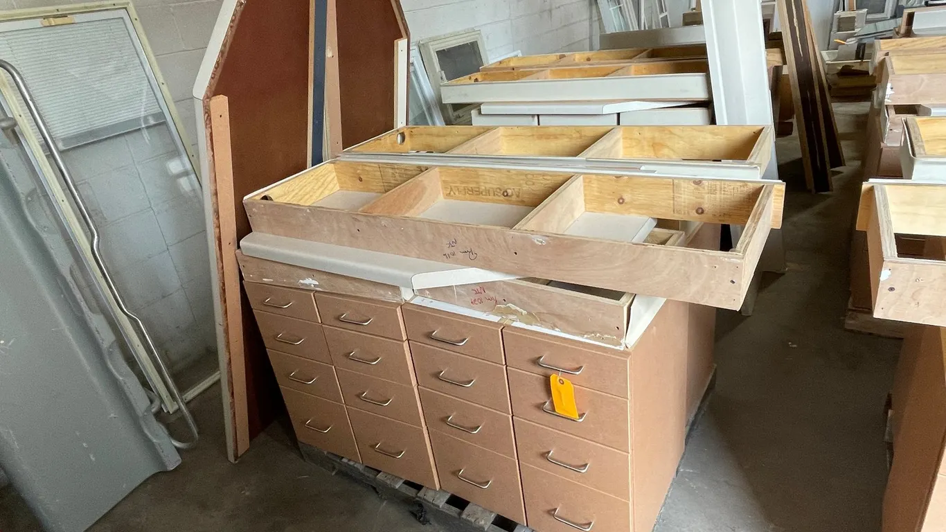 Pallet of Base Cabinets and Countertops