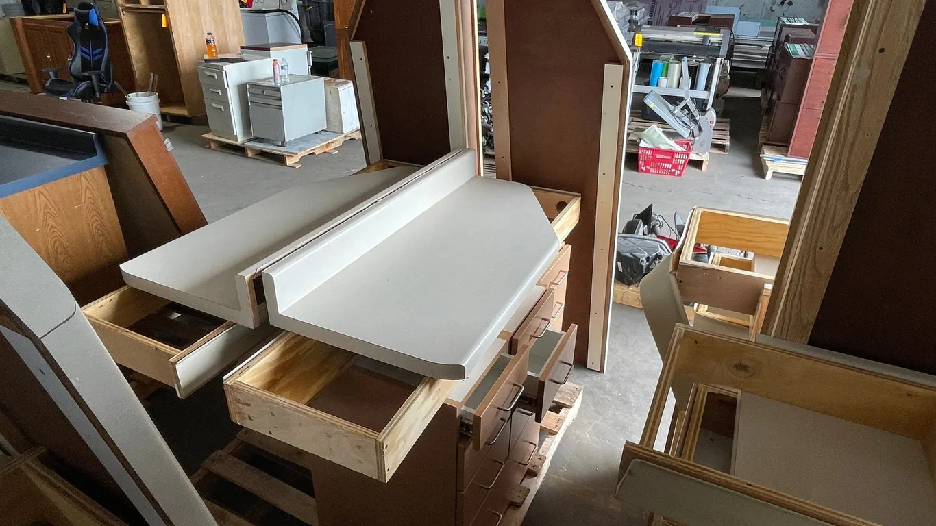 Pallet of Base Cabinets and Countertops