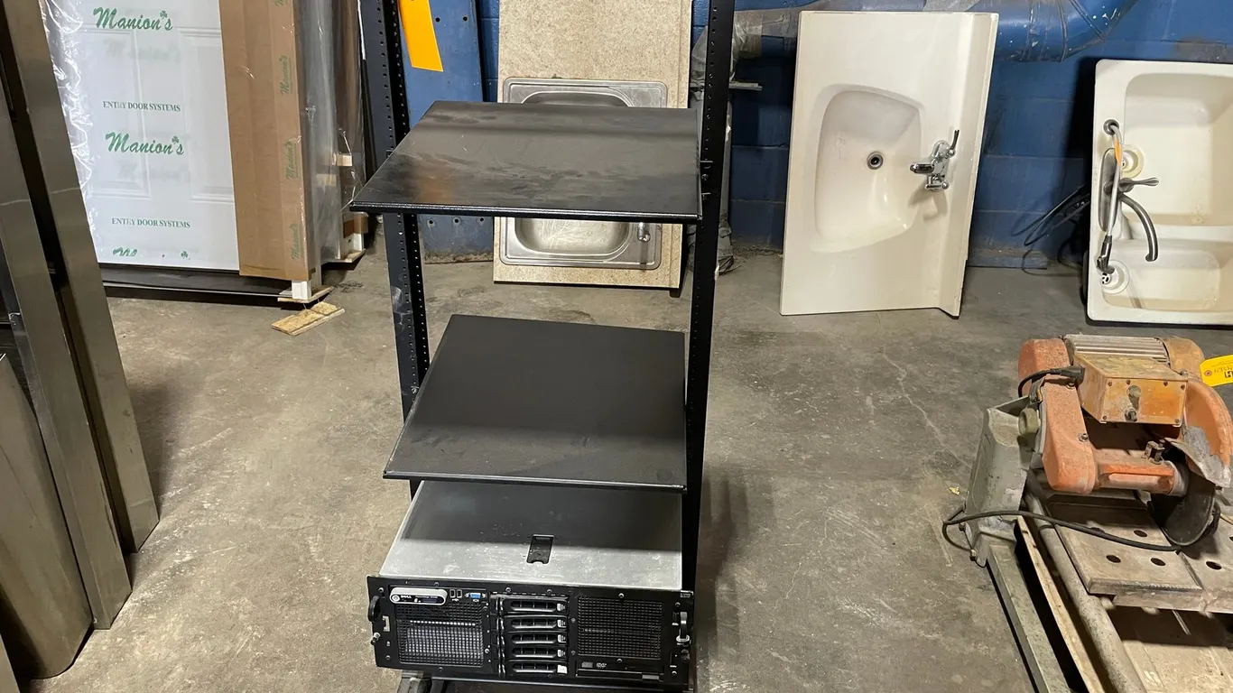 Cooper B-Line Metal Rolling 3 Tier Shelf