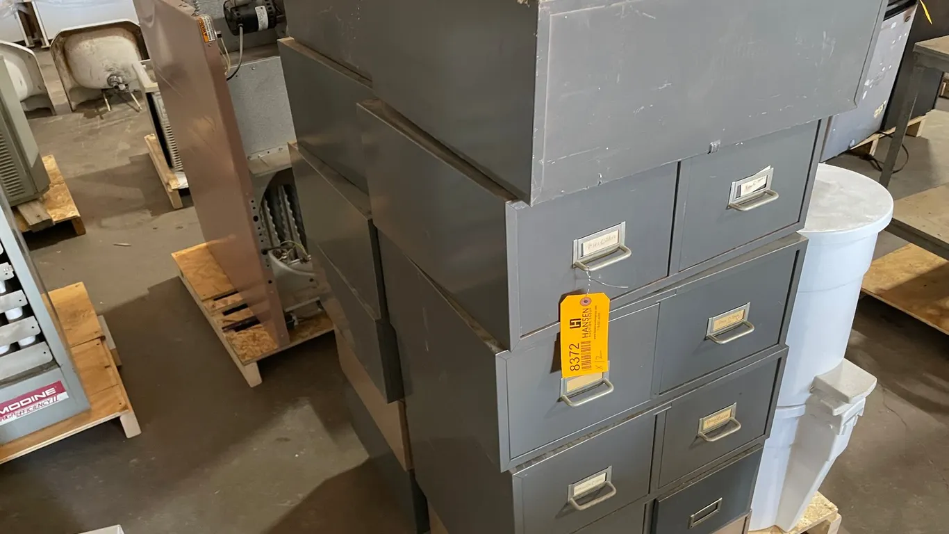 (12) 2-Door Filing Cabinet