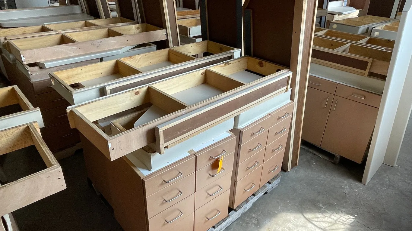 Pallet of Base Cabinets and Countertops