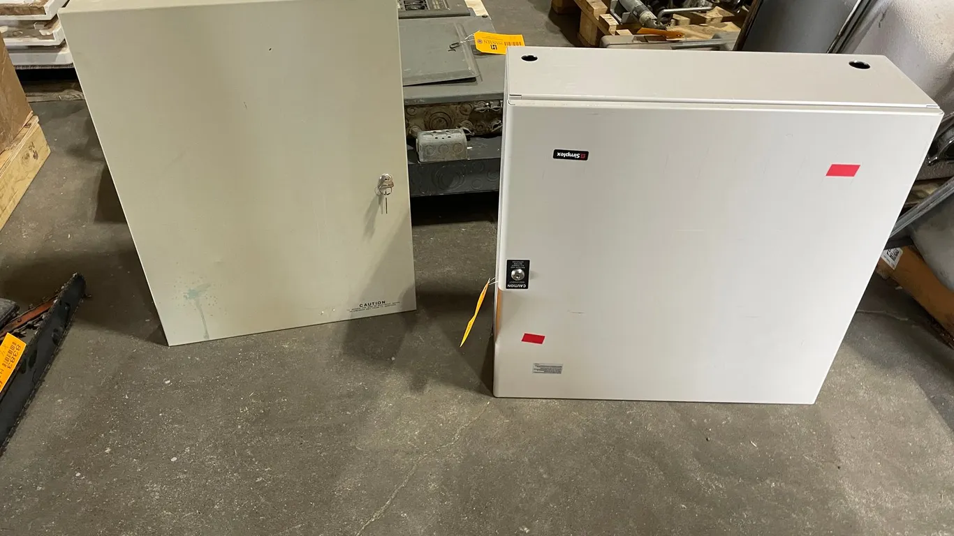 (2) Metal Electrical Boxes