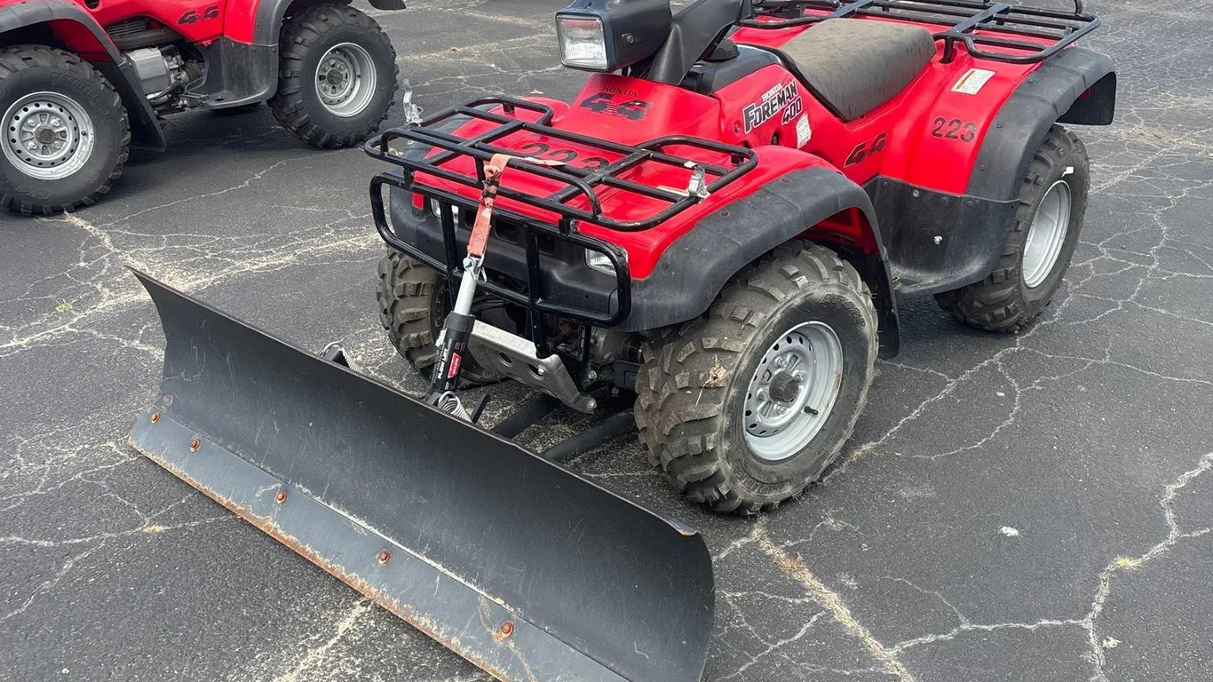 1999 HONDA TRX400FW ALL TERRAIN VEHICLE, 478TE200XX4002621, KEY - WITH PLOW