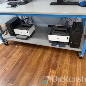 LAB TABLE ON CASTERS-approximate