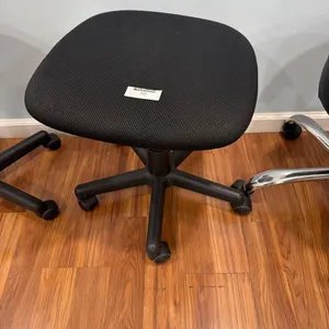 BLACK CUSHIONED FIVE STAR BASE LAB STOOL