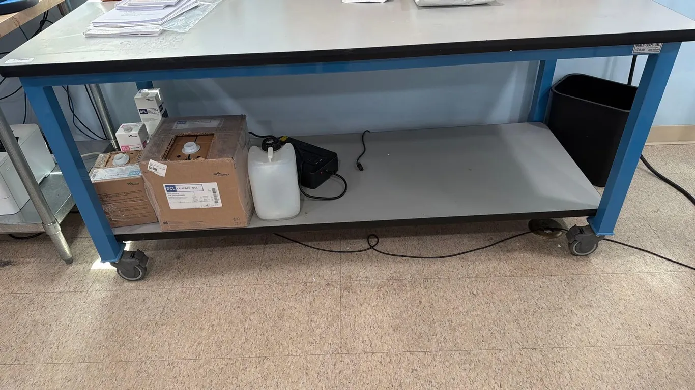 LAB BENCH ON CASTERS