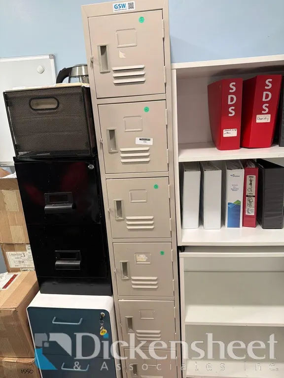 TAN SIX BAY METAL EMPLOYEES LOCKER