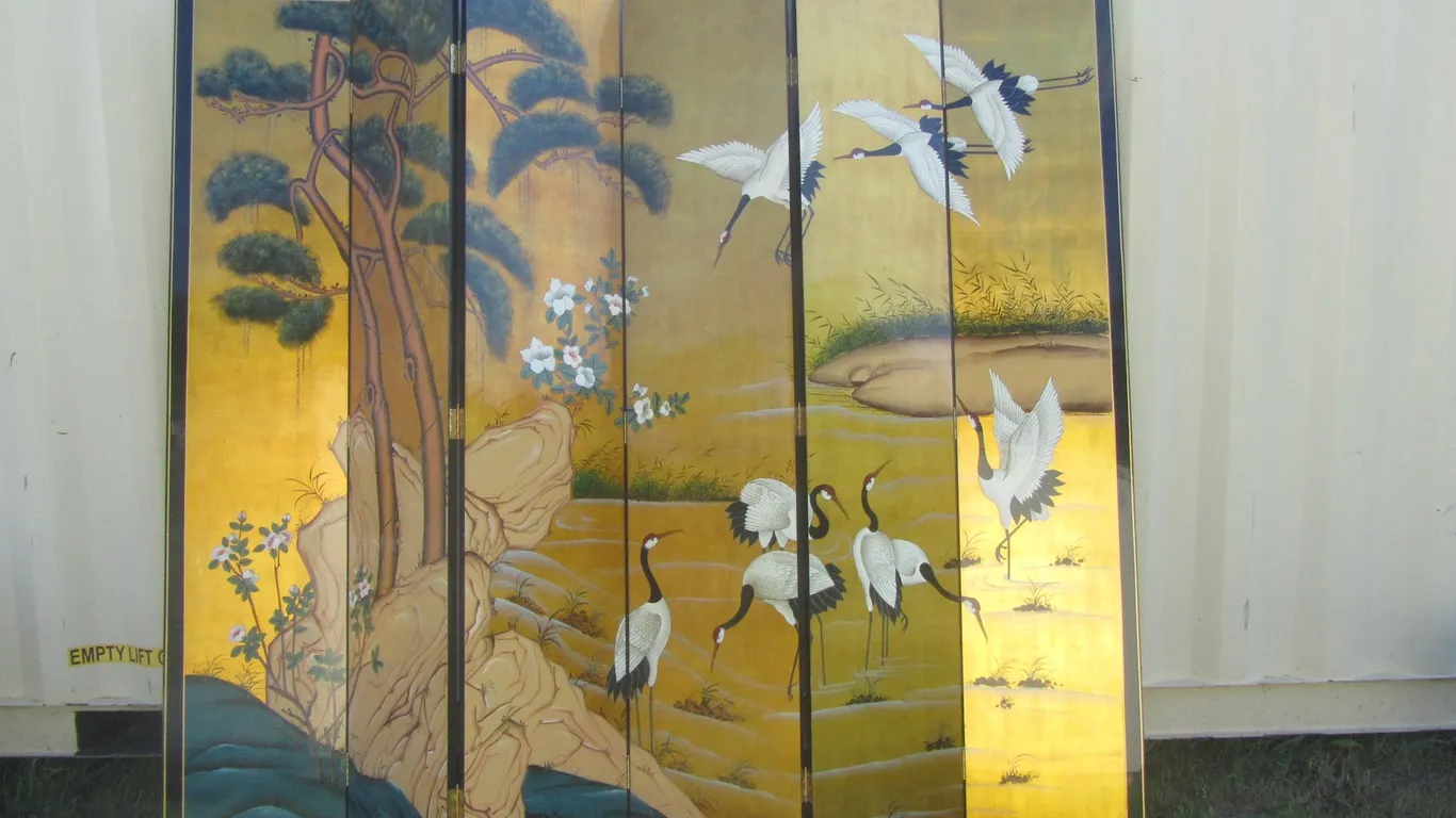 Hand Painted Room Divider