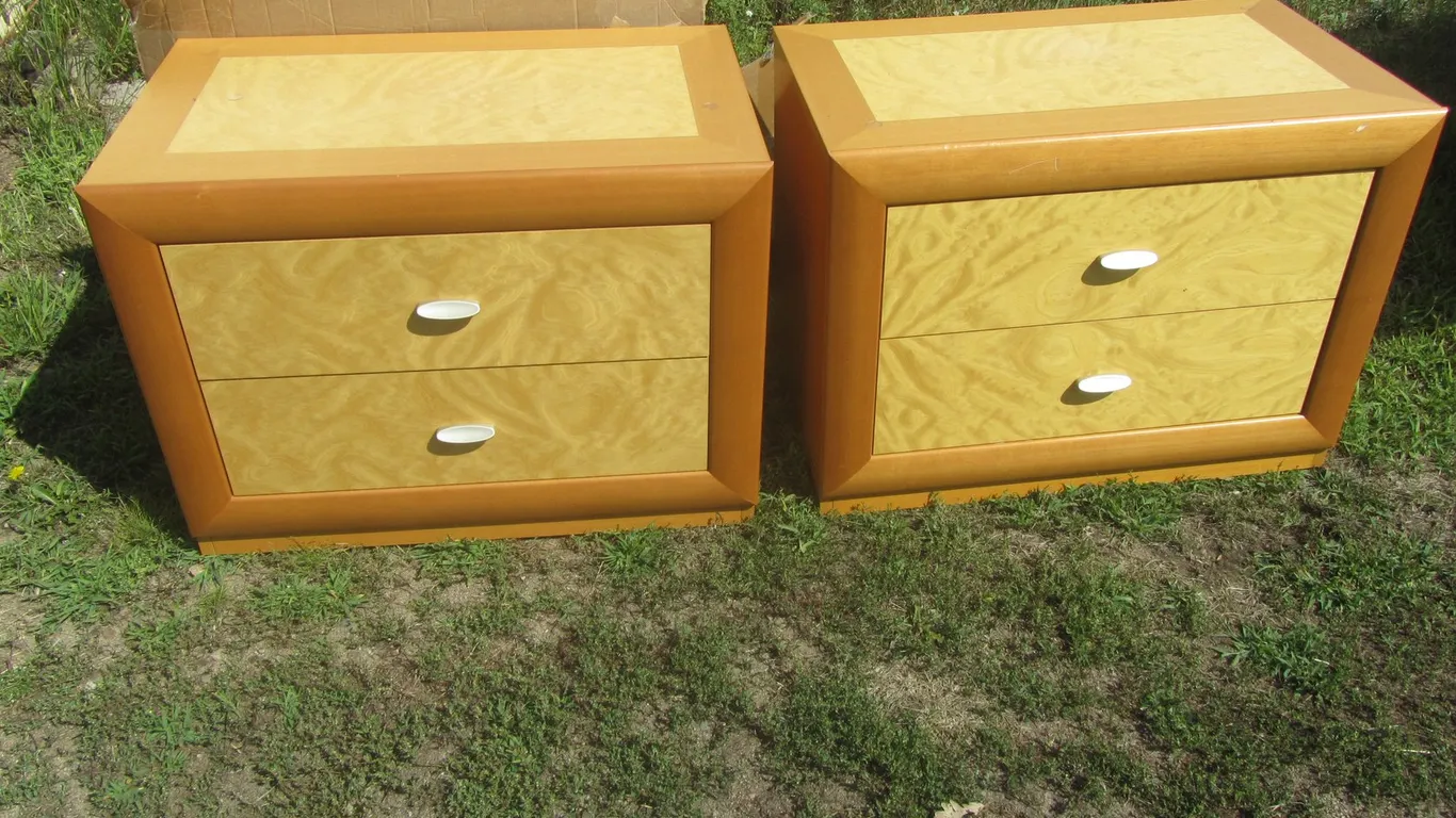 Pair Of 2-Drawer Night Stands