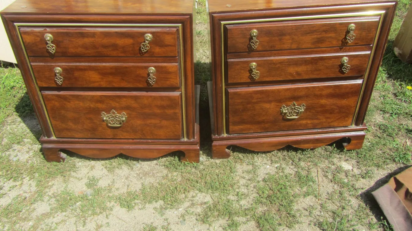 Pair Of 2-Drawer Night Stands