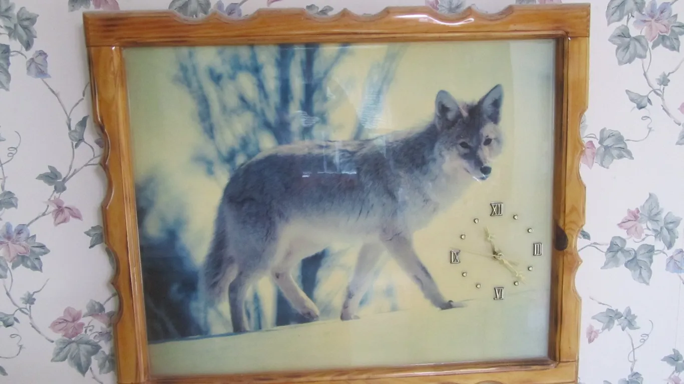 Wolf Wall Clock