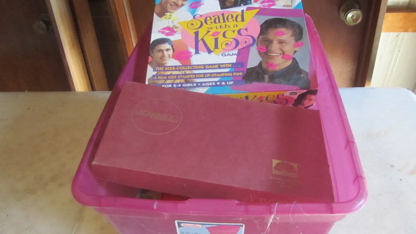 Tub Full Of Assorted Board Games