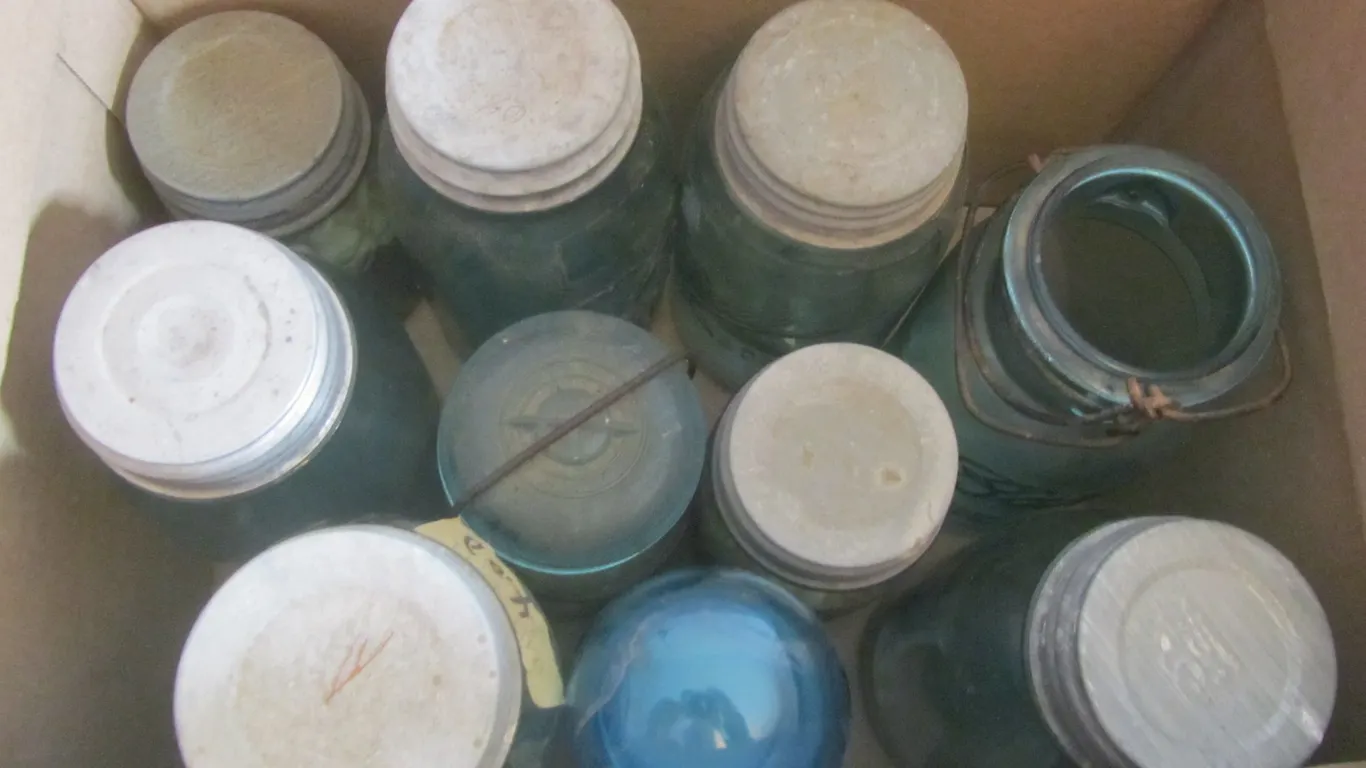 Lot Of Assorted Vintage Mason Jars