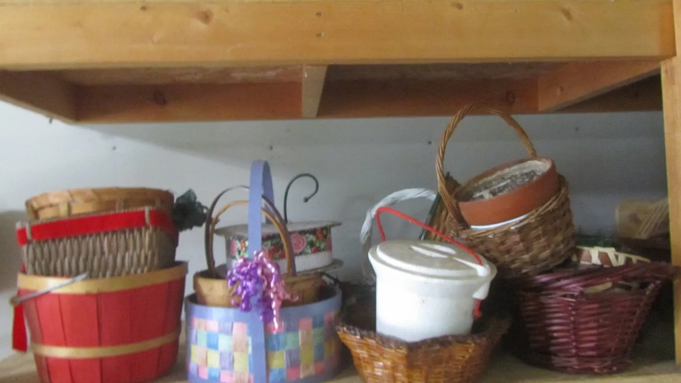 Lot Of Assorted Wicker Baskets