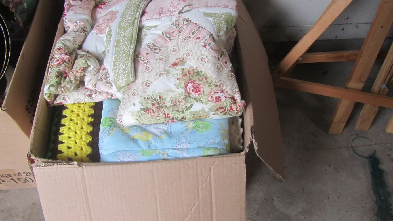 Lot Of Quilts And Hand Made Afghan Blankets