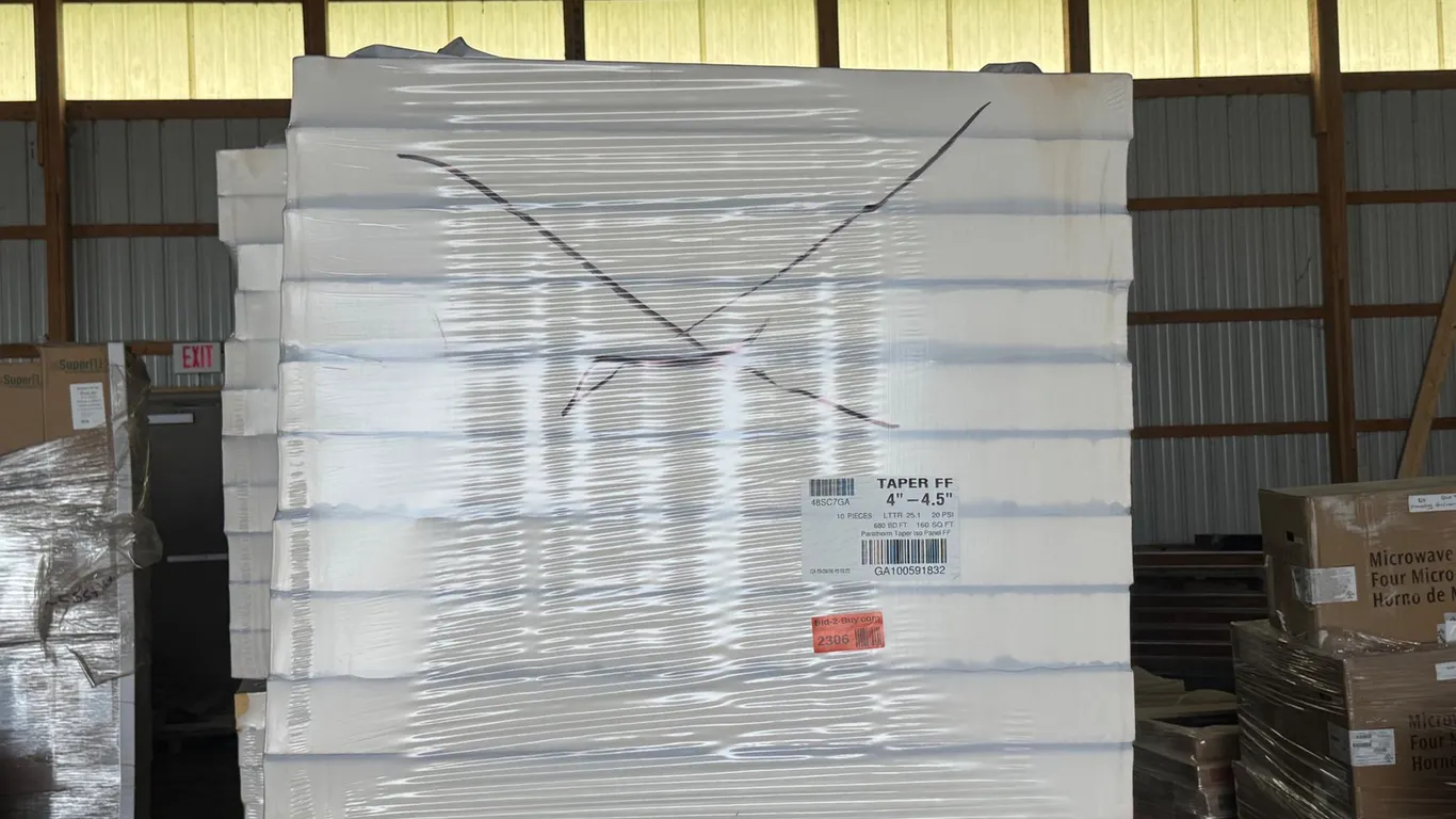 (10) 4'x4' Paratherm Taper ISO Panel FF Insulation Sheets