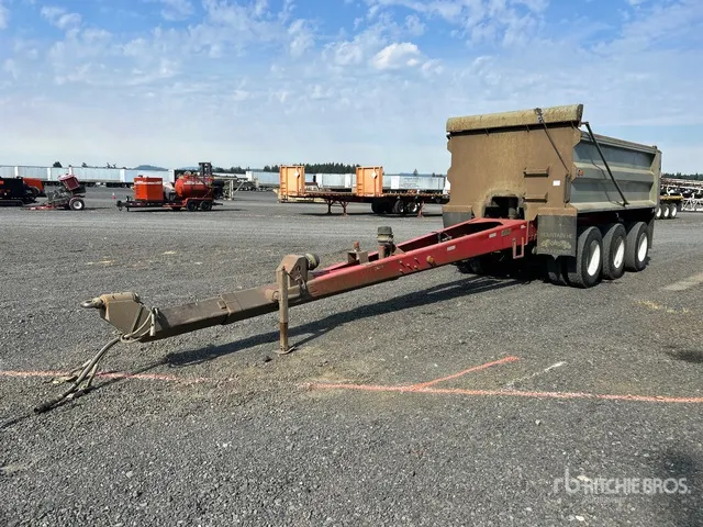 1990 Beall 15 ft 6 in Tri/A Pup Dump Trailer