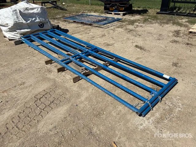 Quantity of (2) Zubot 12 ft x 3 ft 6 in Steel Livestock Gate
