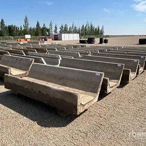 Quantity of (20) 8 ft x 3 ft Concrete Feed Bunks