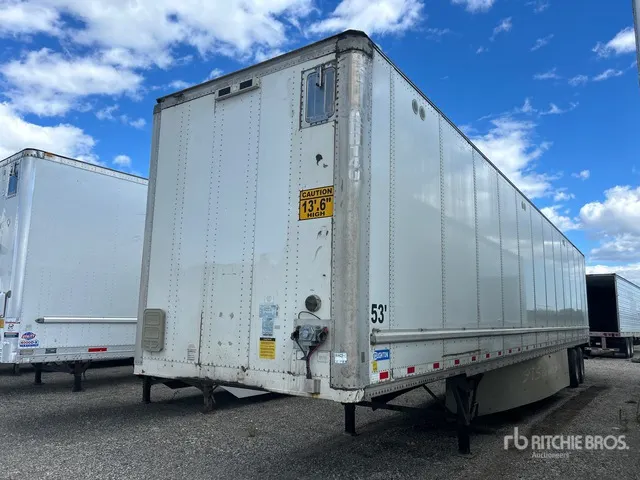 2016 Stoughton ZGPVW-535T-S-C-AR 53 ft x 102 in T/A Van Trailer