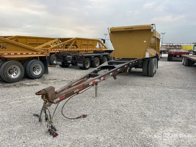 2015 Warren 12 ft T/A Pup Dump Trailer