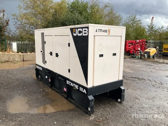 2017 JCB G60RS 60 kVA Skid-Mounted Generator Set