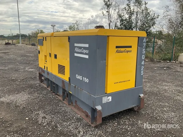 2016 Atlas Copco QAS 150 150 kVA Skid-Mounted Generator Set