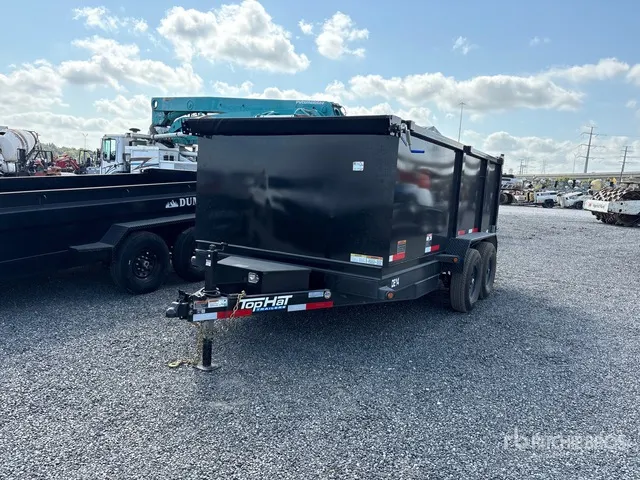 2026 Top Hat DE14-14x83-14EF 14 ft T/A Dump Utility Trailer