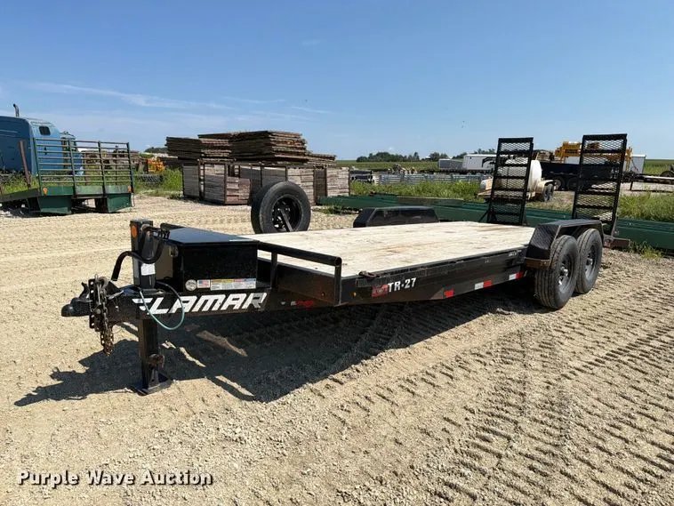 2021 Lamar TR-27 Bumper hitch trailer with ramps