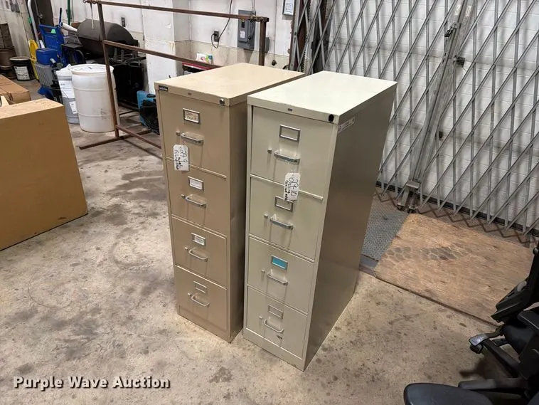 (2) filing cabinets