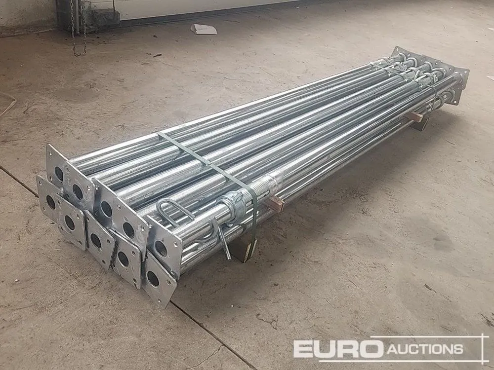 Unused 2.2M x 4M Galvanised Acrow Props (10 of)