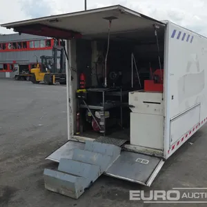 Hydraulic Service Box to suit Trailer, Mobile Hydraulic Hose Service Station, Generator, Hydraulic Hose Press, Hose Cutter, Tool Cabinet 