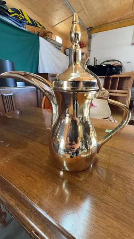 Mousa Stainless Steel Arabic Coffee Pot Dallah 1.5L