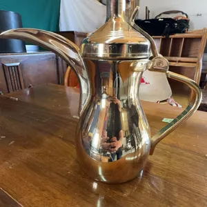 Mousa Stainless Steel Arabic Coffee Pot Dallah 1.5L