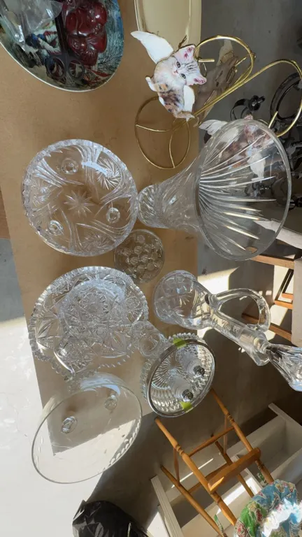 Cut Glass Tableware and Crystal Pieces