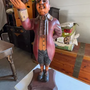Wooden Butler Stand with Outstretched Tray