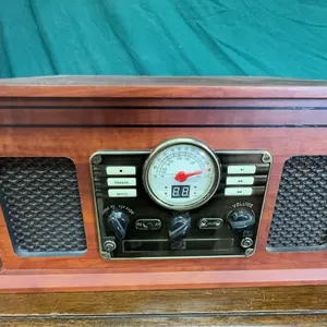 Jensen JTA-222 Turntable With AM/FM Radio, Cassette, AUX Input
