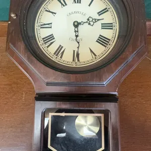Caravelle Chime Wall Clock with Pendulum