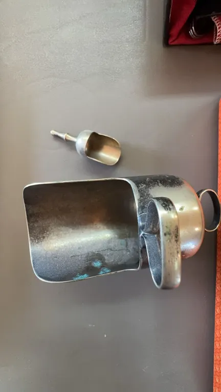 Silver Plated Sugar Shovel with Miniature Scoop