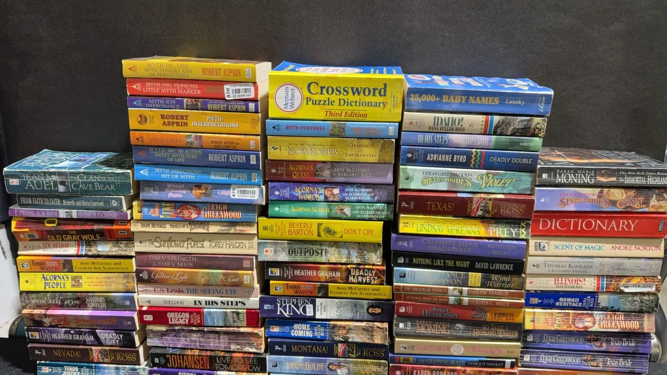 Large Assorted Paperback Fiction and Reference Book Lot