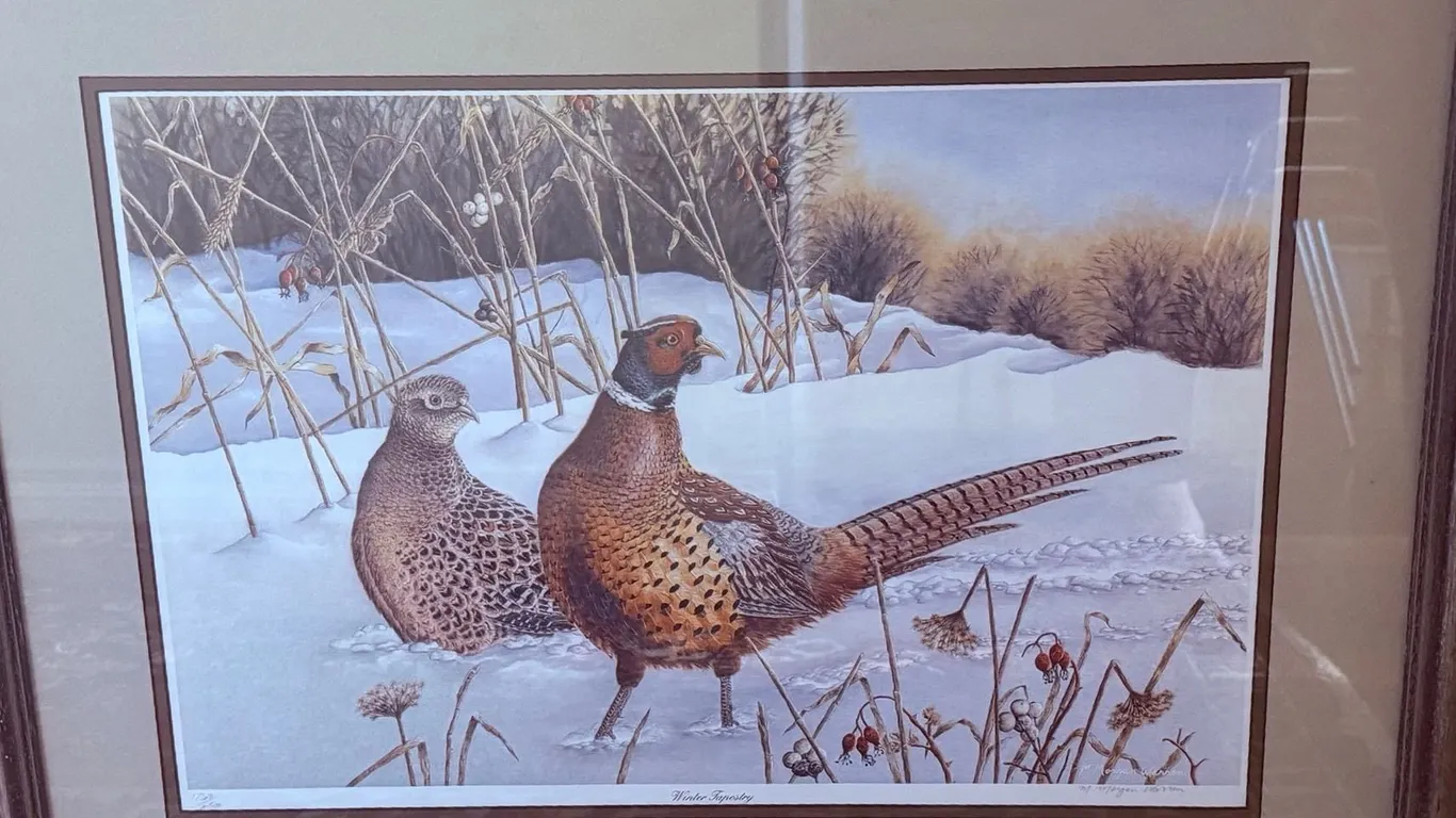 M. Morgan Warren "Winter Tapestry" Signed Print, Framed