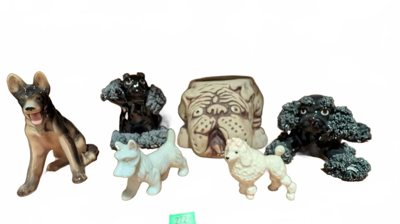 Gang Of Canines Porcelain Dog Collection