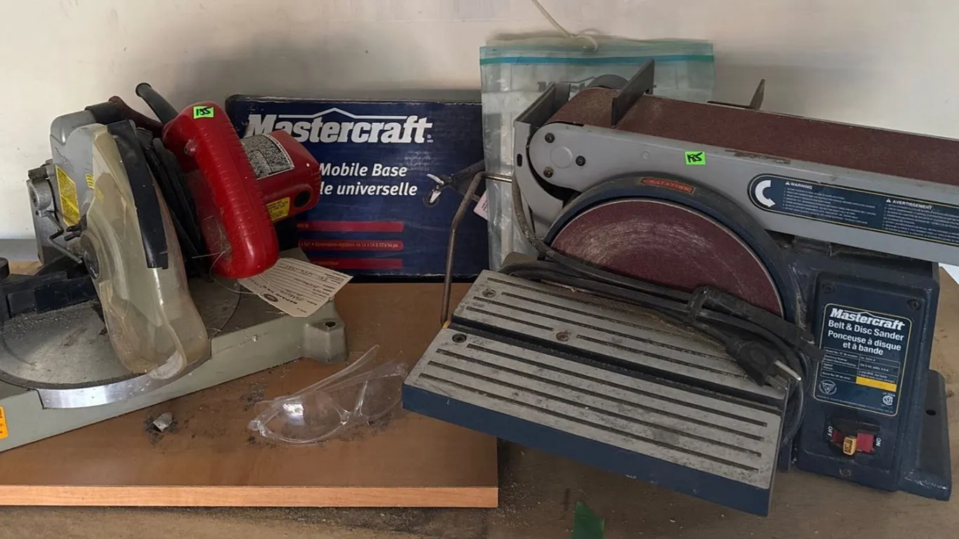 Mastercraft Belt and Disc Sander and Makita 5007NB Circular Saw