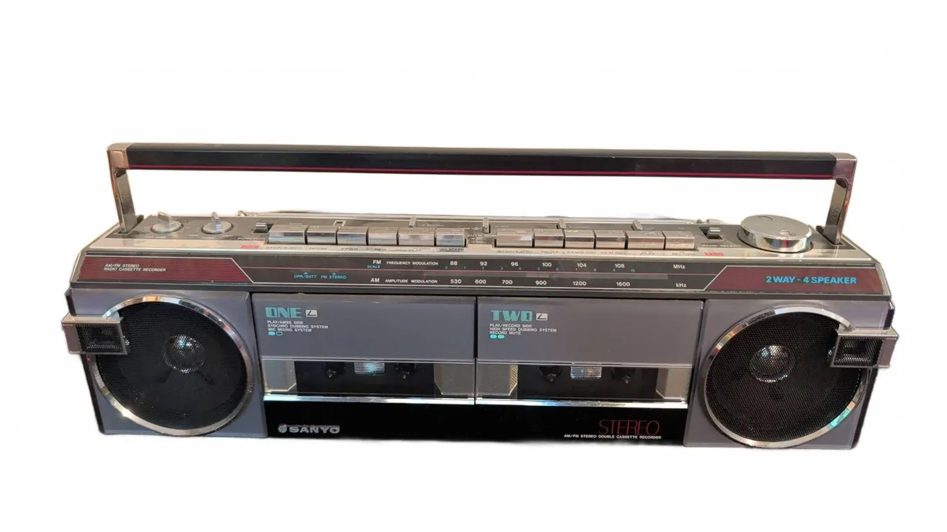 Sanyo M W750 Stereo Radio Cassette Recorder Boombox