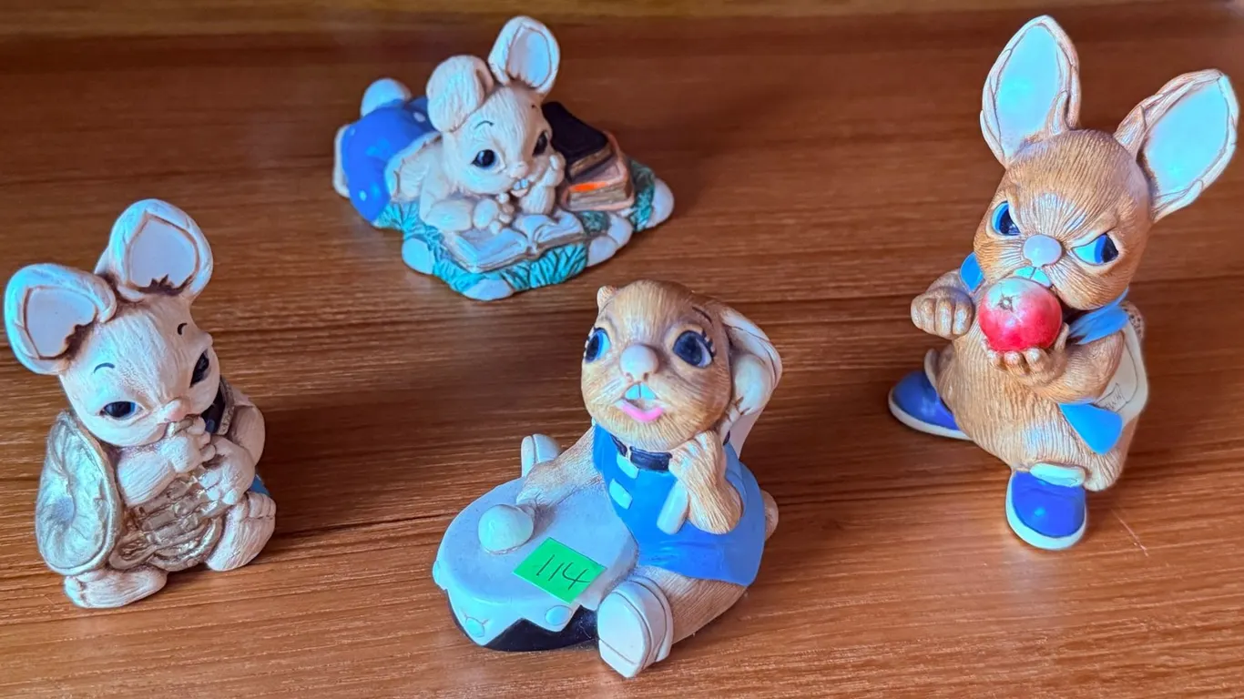 4 Charming Tails Mouse Figurines by Fitz and Floyd