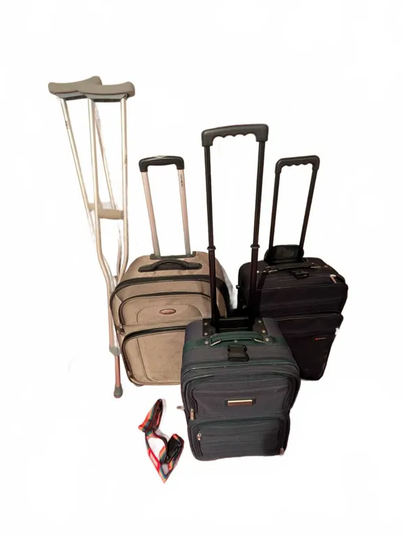 Samsonite, Delsey, and American Tourister Carry-On Luggage Trio